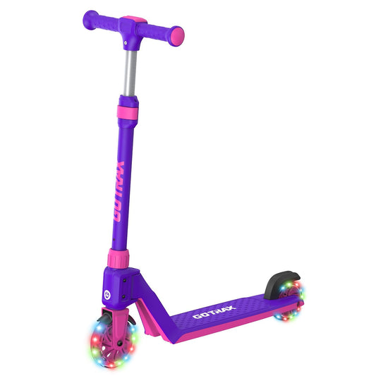 Gotrax K03 Kick Scooter for Kids, 5" LED Lighted Wheels and Adjustable Handlebars, Lightweight Design and Anti-Slip Deck, Max Load 110 Lbs, Kids Scooter for Boys & Girls Ages 3+ - Available at All In One Marketplace Canada