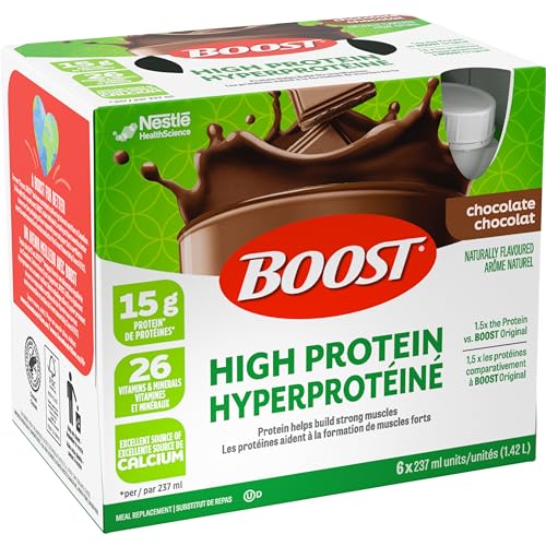 BOOST High Protein Meal Replacement Drink, Chocolate, 24 x 237 ml