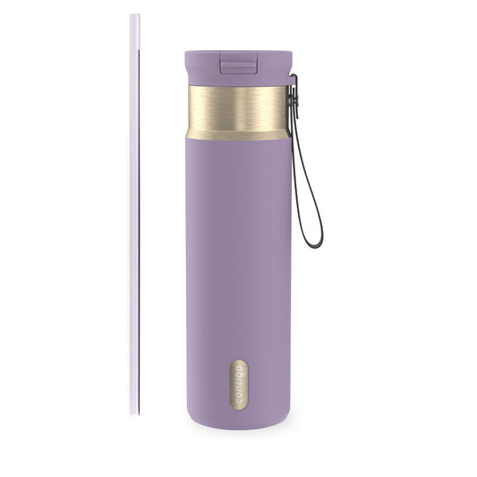 Contigo SnapSeal 24 oz Water Bottle w/Carry Strap & Reusable Straw | Vacuum-Insulated Stainless Steel for Hot & Cold Drinks | Spill-Proof Lid | BPA & Lead-Free | Dishwasher Safe 🍁 All In One Marketplace Canada Contigo