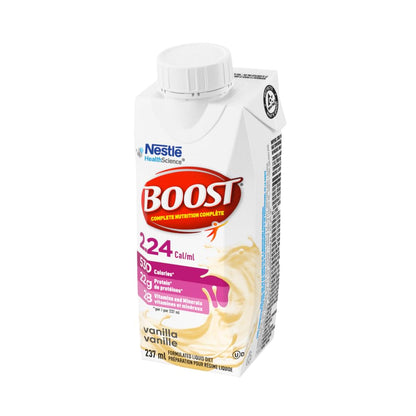 BOOST 2.24 Cal/mL Vanilla Complete Nutrition Drink, 530 Calories per Serving with 22g Protein, 24-Pack Ready-to-Drink