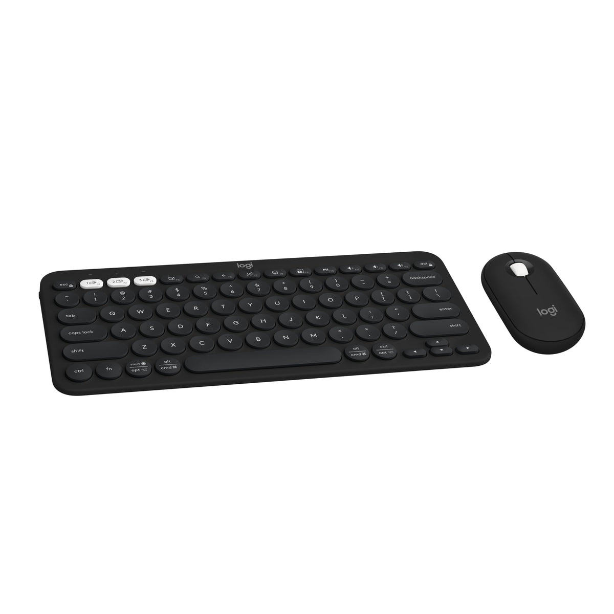 Logitech Pebble 2 Silent Compact Wireless Keyboard and Mouse Combo - Black