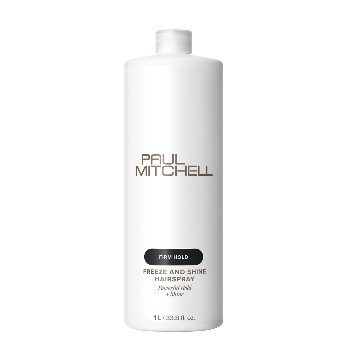 Paul Mitchell Freeze and Shine Hairspray, Powerful Hold + Shine, For Coarse Hair, 1 L