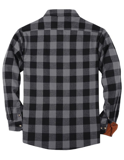 TARAINYA Men's Flannel Plaid Button Down Long Sleeve Shirt with Pockets 🍁 All In One Marketplace Canada