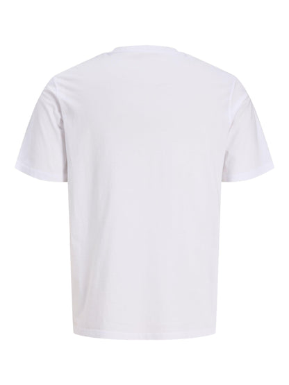 JACK & JONES Men's Regular Fit T-Shirt JJEORGANIC Basic TEE SS O-Neck NOOS White Large JACK & JONES