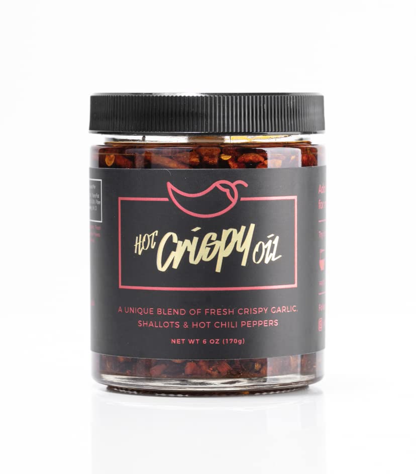 Hot Crispy Oil Original – All-Natural Blend with Fried Shallots, Garlic & Chili Peppers, 170g