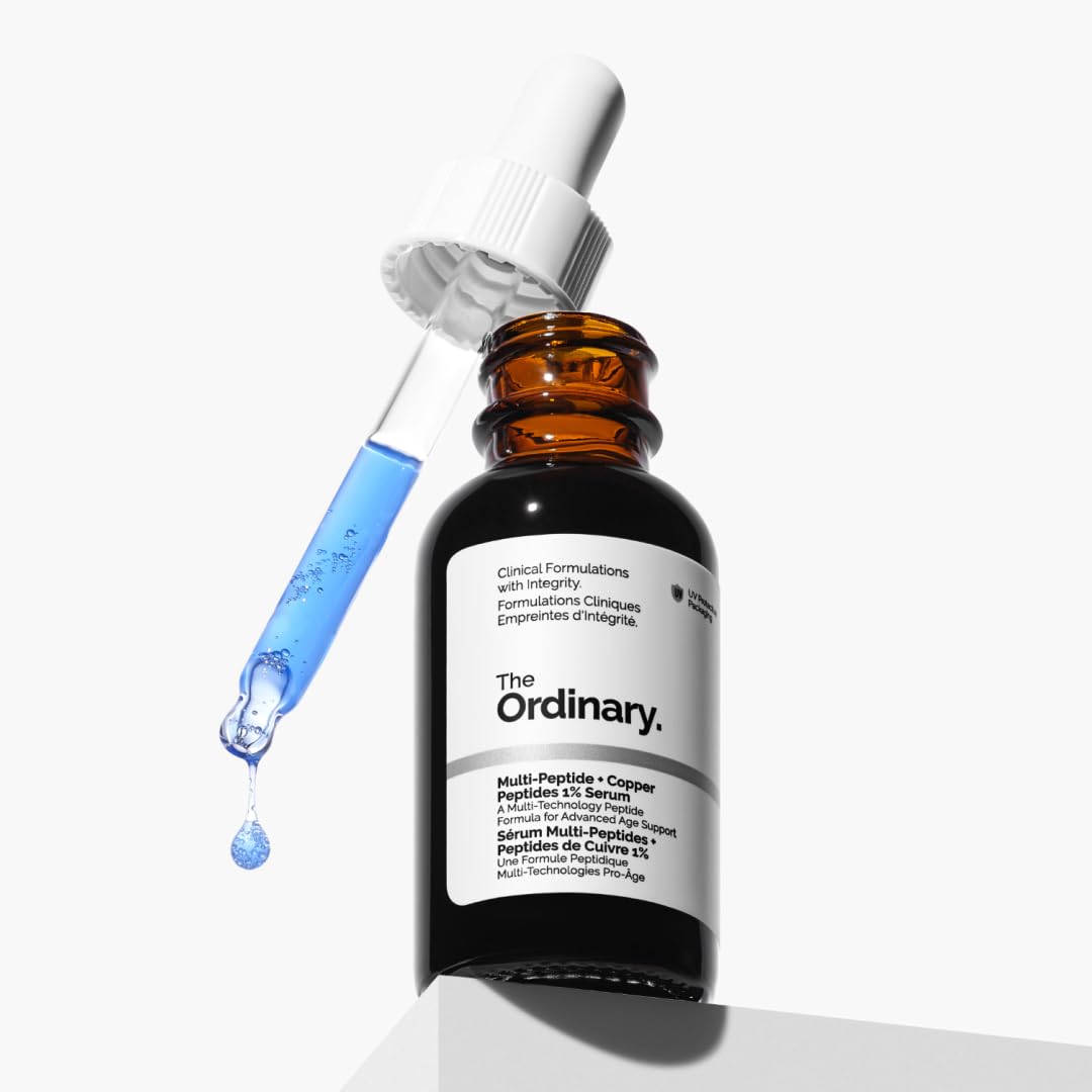 The Ordinary Multi-Peptide + Copper Peptides 1%, GHK-Cu Anti-Aging Serum for Fine Lines and Skin Elasticity, 30 ml