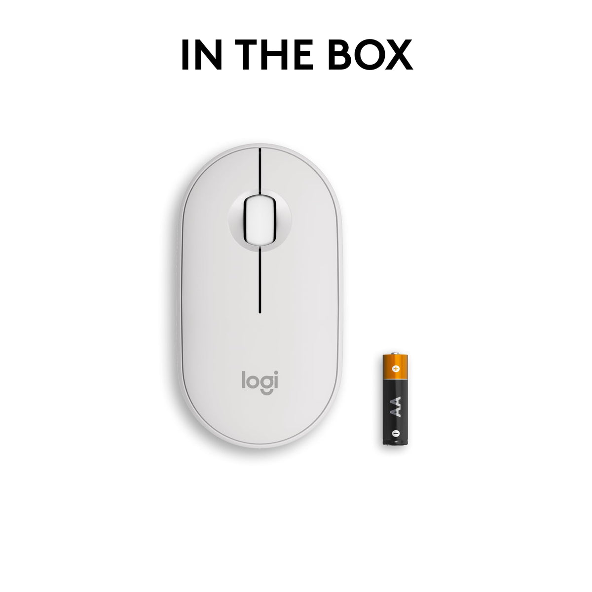 Logitech M350s Pebble 2 Bluetooth Wireless Mouse - Tonal White