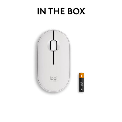Logitech M350s Pebble 2 Bluetooth Wireless Mouse - Tonal White
