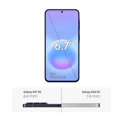 Samsung Galaxy A57, 128GB, Awesome Navy, 5G (Unlocked, CAD Version) - 6.7" Super AMOLED+ FHD+ Display, Awesome Intelligence, 8GB RAM, 50MP, 45W Fast Charging - Financing Available Samsung