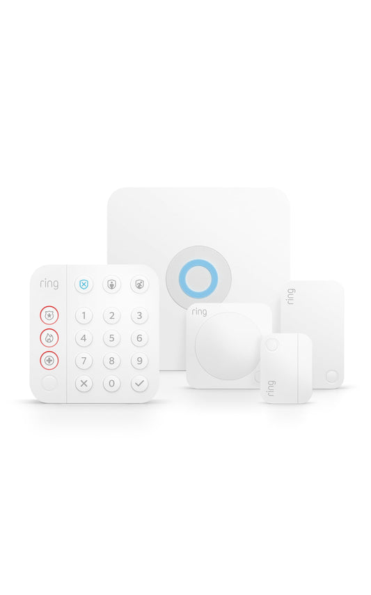 Ring Alarm 5-Piece Kit (newest model), Wireless smart home or business security system, expandable, easy setup, Mobile App Control, 24/7 Professional Monitoring, Alexa Compatible 🍁 All In One Marketplace Canada