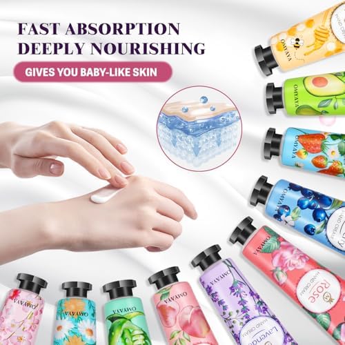 120 Pack Hand Cream Gift Set, Travel Size Lotion, Mini Hand Cream, Hand Creams for Dry Cracked Hands, Bulk Christmas Gift for Coworkers Adults Women 🍁 All In One Marketplace Canada