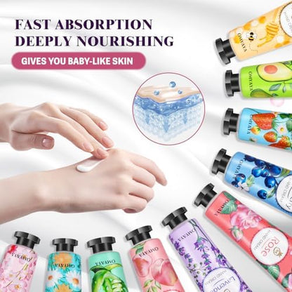 120 Pack Hand Cream Gift Set, Travel Size Lotion, Mini Hand Cream, Hand Creams for Dry Cracked Hands, Bulk Christmas Gift for Coworkers Adults Women 🍁 All In One Marketplace Canada
