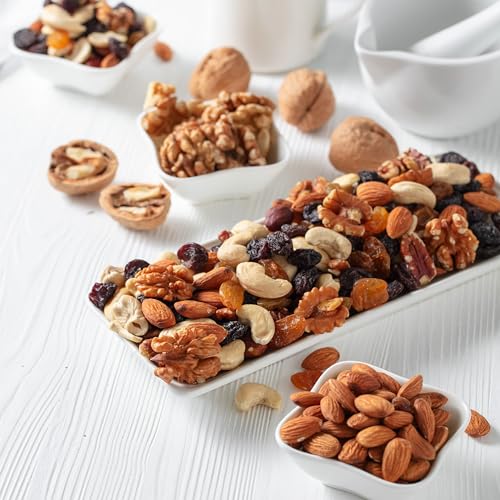 Yupik Raw Mixed Nuts 1kg - Almonds, Walnuts, Brazil Nuts, Cashews & Pistachios | Kosher, Gluten Free, High Fiber