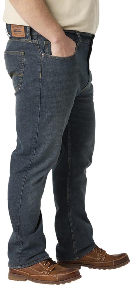 Levi Strauss Signature Gold Men's Regular Straight Fit Jeans, Bigfoot, 30W x 30L
