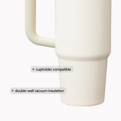Stanley Quencher H2.0 Tumbler with Handle and Straw 40 oz | Flowstate 3-Position Lid | Cup Holder Compatible for Travel | Insulated Stainless Steel Cup | BPA-Free | Peony