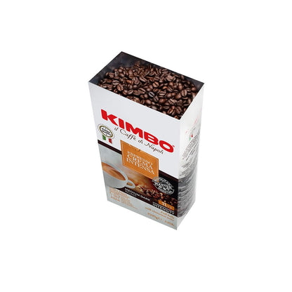 Kimbo Espresso Crema Intensa | Whole Bean Coffee | Medium Dark Roast, Intensity 11/13 | Roasted, Blended and Made in Italy | 1kg / 2.2lb Bag - Available at All In One Marketplace Canada