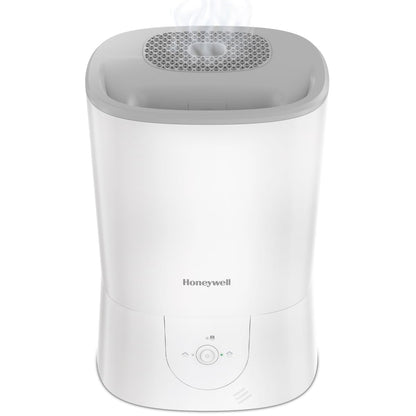 Honeywell HWM440WC Top Fill Easy to Care Warm Mist Humidifier, White, with Essential Oil Cup, Auto Shut-off, Warm Visible Mist, Large Room