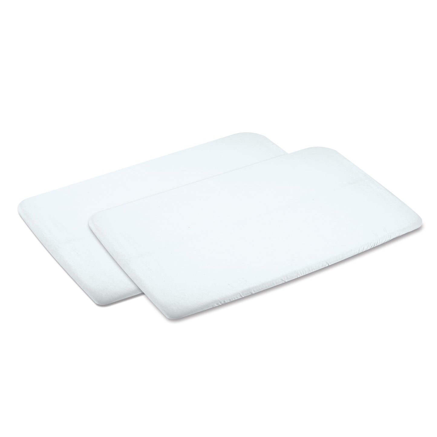 Maxi-Cosi Swift/Calao Bassinet Mode Fitted Sheets – 2-Pack, 100% Cotton, Soft and Breathable, Durable, Perfect Fit for Playard Bassinet Mattress, Machine Washable, Baby Bedding Essentials Maxi-Cosi