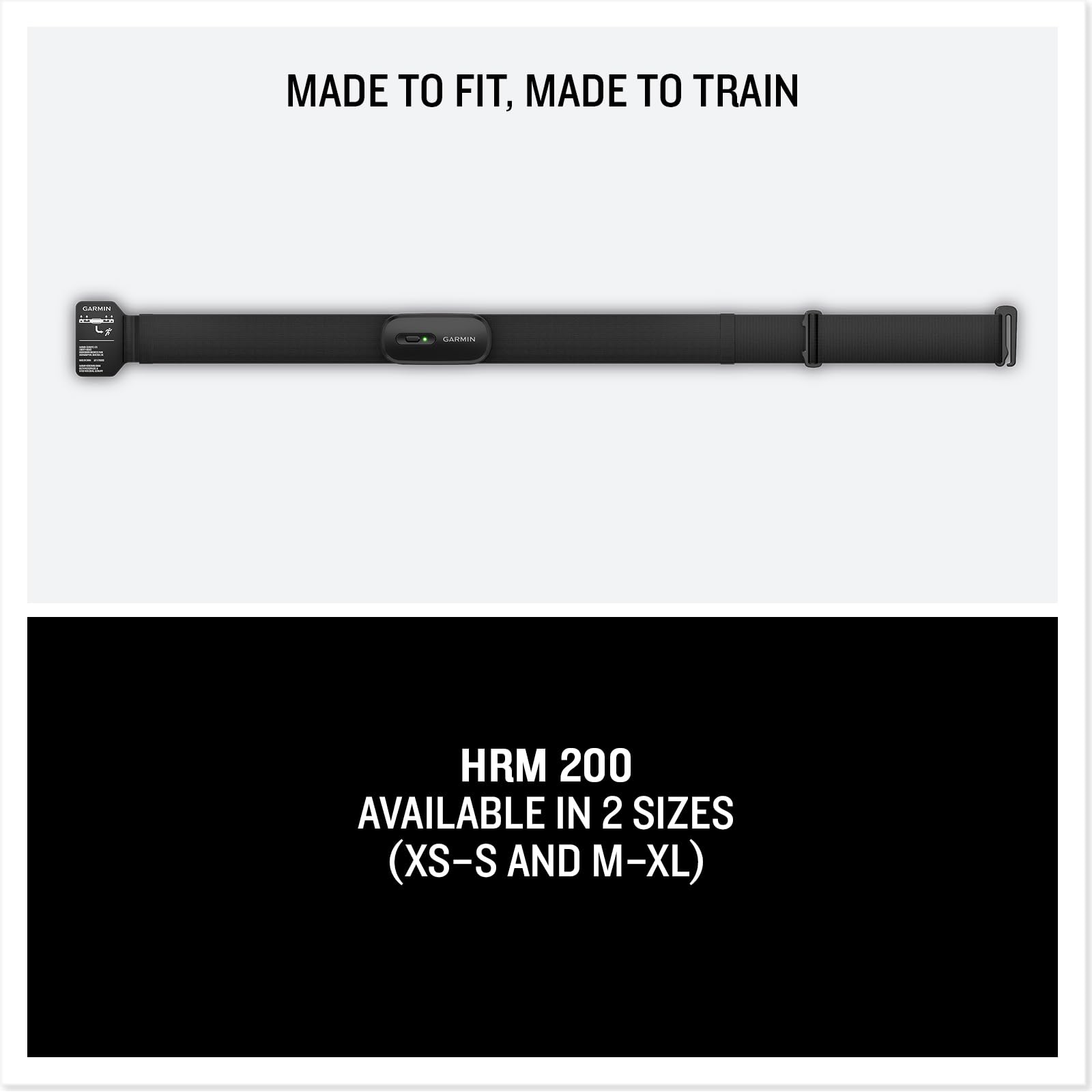 Garmin HRM 200 Heart Rate Monitor, Accurate Heart Rate and HRV Data, Comfortable Machine Washable Strap, M-XL - Available at All In One Marketplace Canada