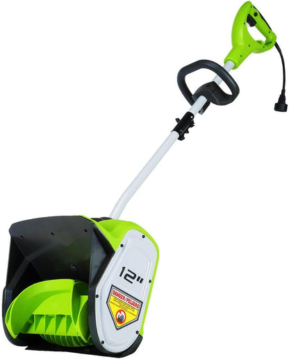 Greenworks 8 Amp 12-Inch Electric Corded Snow Shovel, 20ft Throwing Distance, 12" Wide & 6" Deep Clearing, 300Lbs/Min Snow Thrower Blower Removal Tool for Patio/Driveway/Steps/Sidewalk/Winter Storm 🍁 All In One Marketplace Canada