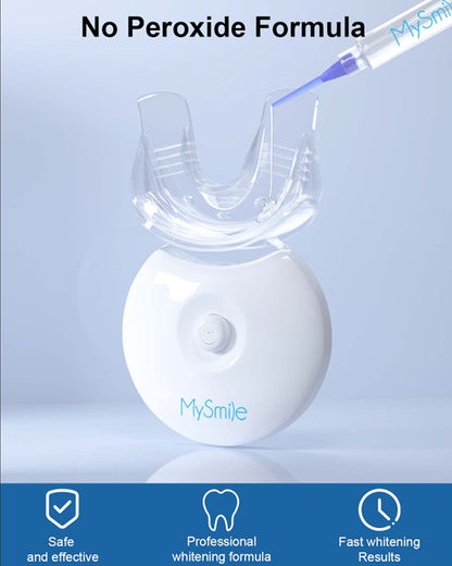 MySmile Teeth Whitening Kit with Whitening Light - 4Pcs Non-Sensitive Enamel Safe Teeth Whitening Gel,10 Min Fast-Result Home Tooth Whitening Dental Care Help Remove Teeth Stain - Available at All In One Marketplace Canada