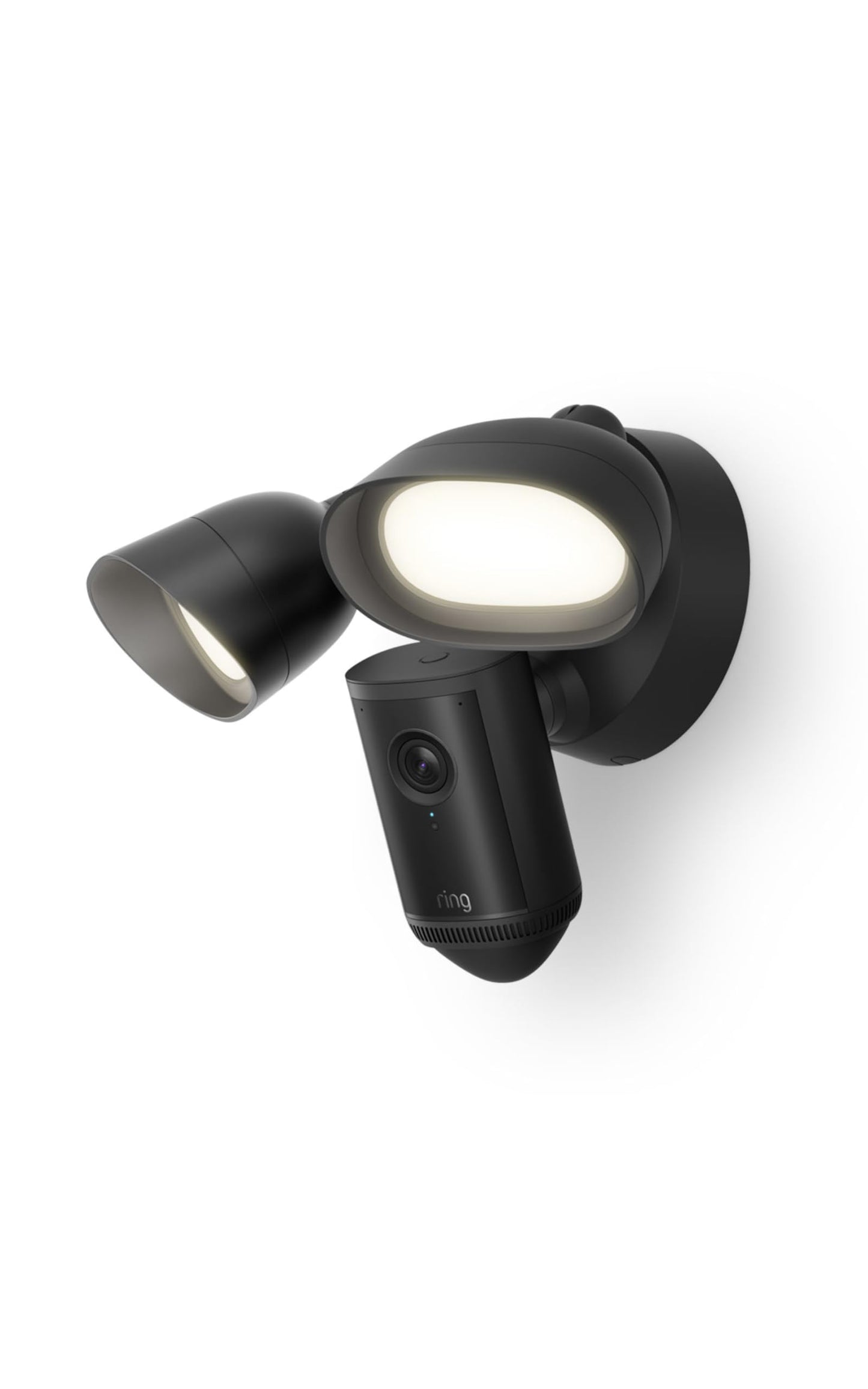 Ring Floodlight Cam Pro, Wired (Newest Model) — Retinal 4K with wide-angle video, 10x Enhanced Zoom, and 2000 Lumen Floodlights, Black