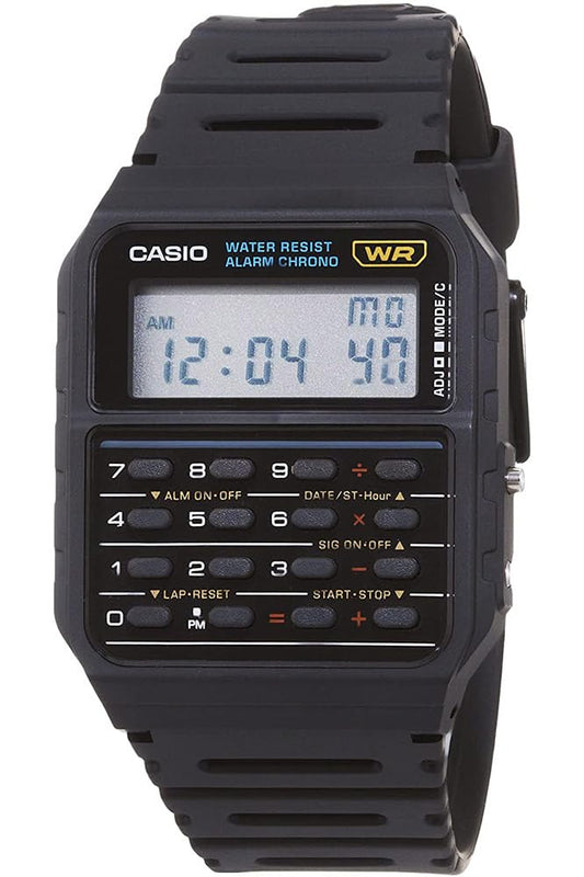 Casio Men's Twincept Databank ANI-Digi Resin Watch Black CA-53W-1Z - Available at All In One Marketplace Canada