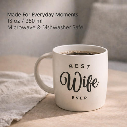 Triple Gifffted Worlds Best Wife Ever Coffee Mug and Socks Gift Set, 380 ml 🍁 All In One Marketplace Canada