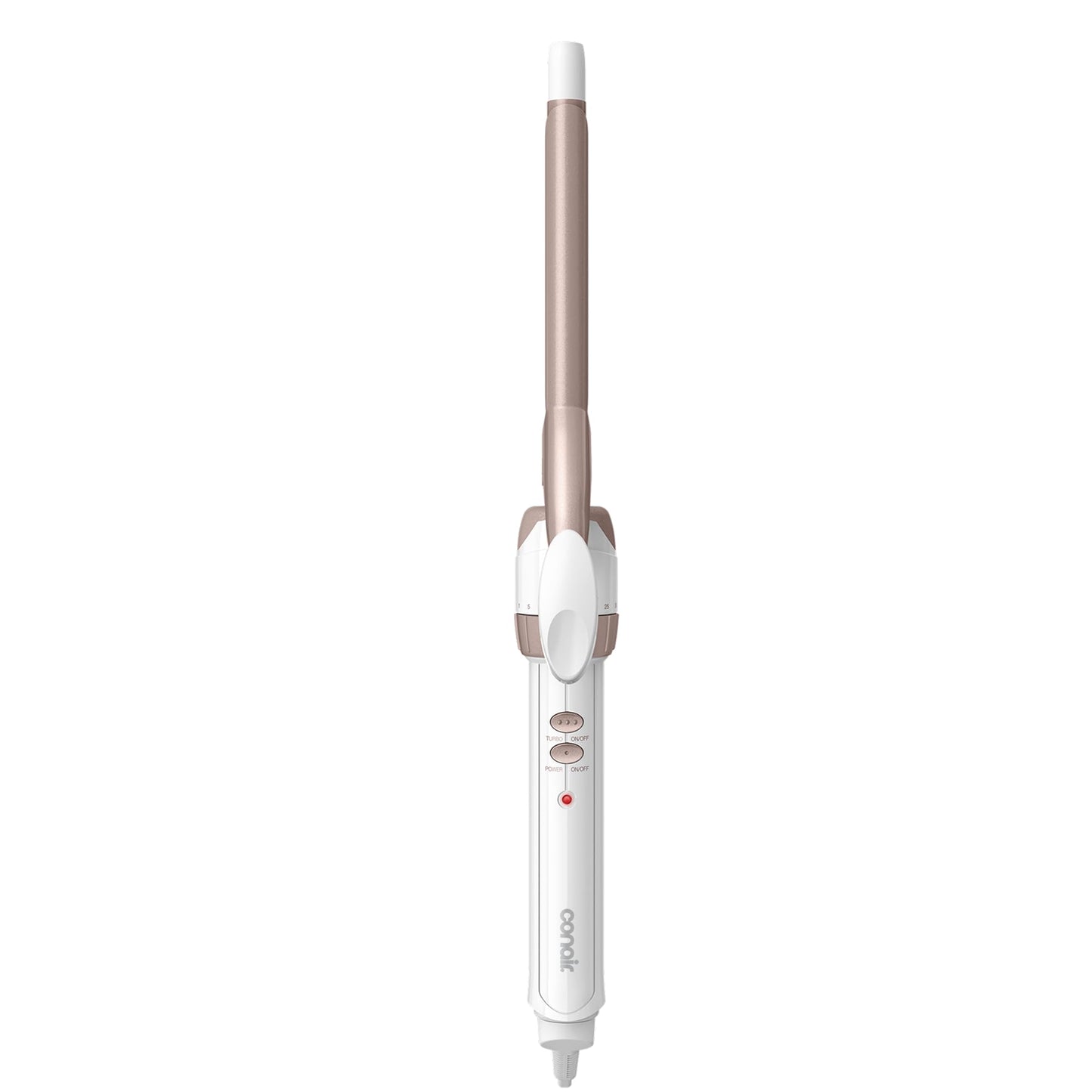 Conair Double Ceramic Curling Iron, 1/2-inch Curling Iron, White/Rose Gold