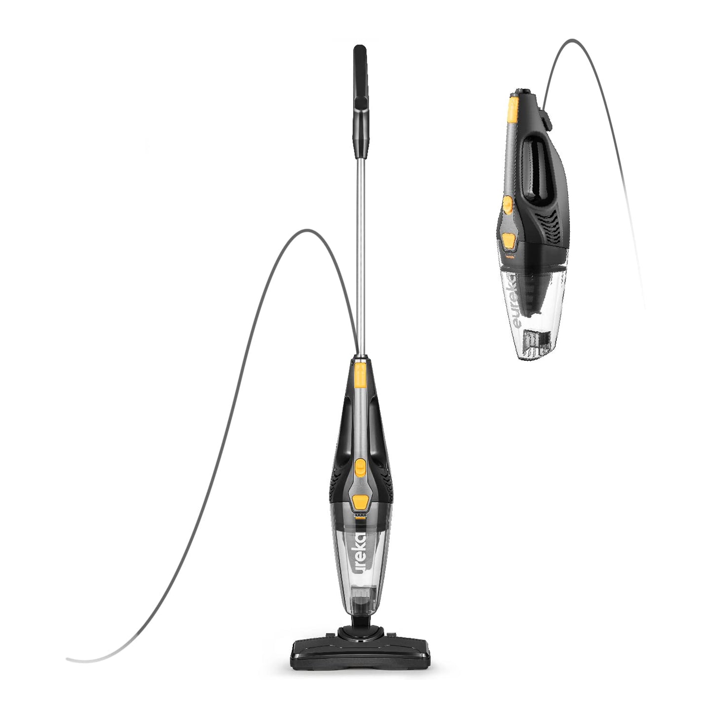 Eureka Home Lightweight Corded Stick Vacuum Cleaner, Powerful Suction Convenient Small Vacuum for Hard Floor, 3-in-1 Hand Vacuum, Blaze Black, NES212C - Available at All In One Marketplace Canada