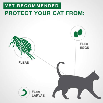 Advantage II - Flea Prevention - Small Cats - Vet Recommended - 6-pack