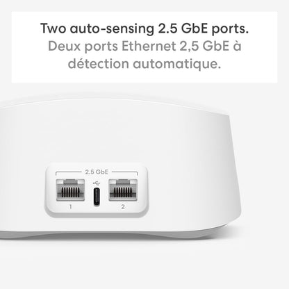 Amazon eero 7 dual-band mesh Wi-Fi 7 router (newest model) - Supports internet plans up to 2.5 Gbps, Coverage up to 190 m², 1-pack