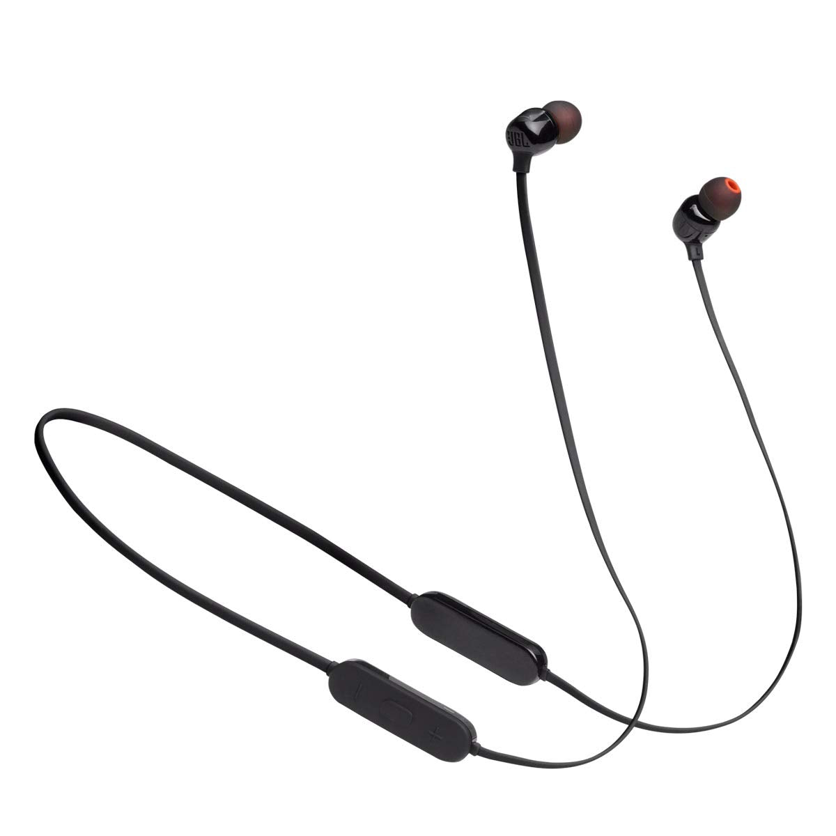 JBL Tune 125 - Bluetooth Wireless in-Ear Headphones with 3-Button Mic/Remote and Flat Cable - Black JBL