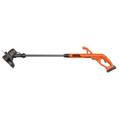 BLACK+DECKER 20V MAX Cordless String Trimmer/Edger Kit, Automatic Feed Spool, 10-Inch (LST201-CA)