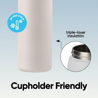 Owala FreeSip Insulated Stainless Steel Water Bottle with Straw for Sports and Travel, BPA-Free, 40oz, Iced Breeze
