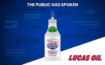 Lucas 10008 Power Steering Stop Leak 12-Ounce
