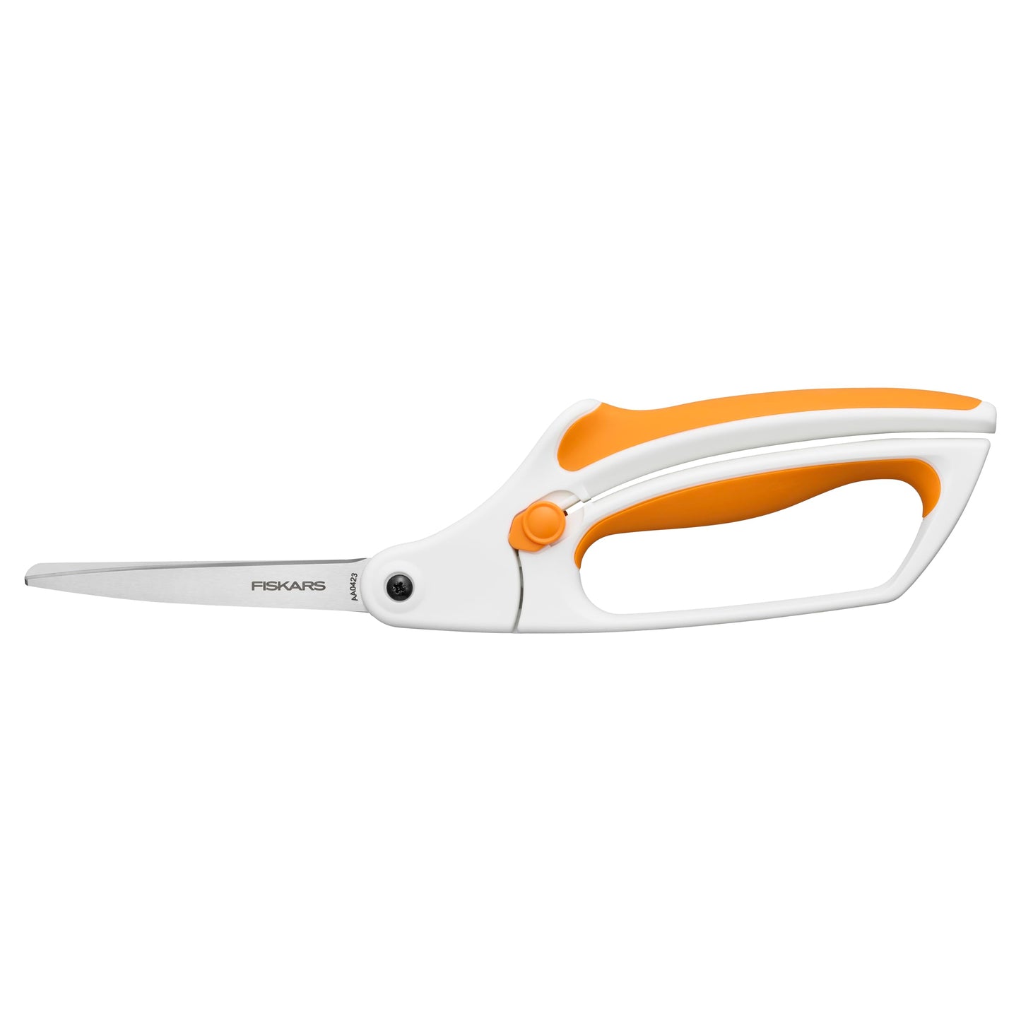 Fiskars Easy Action Fabric Scissors, Stainless Steel Blades for Precision Cuts, Spring-Assited Bent Handle Fiskars