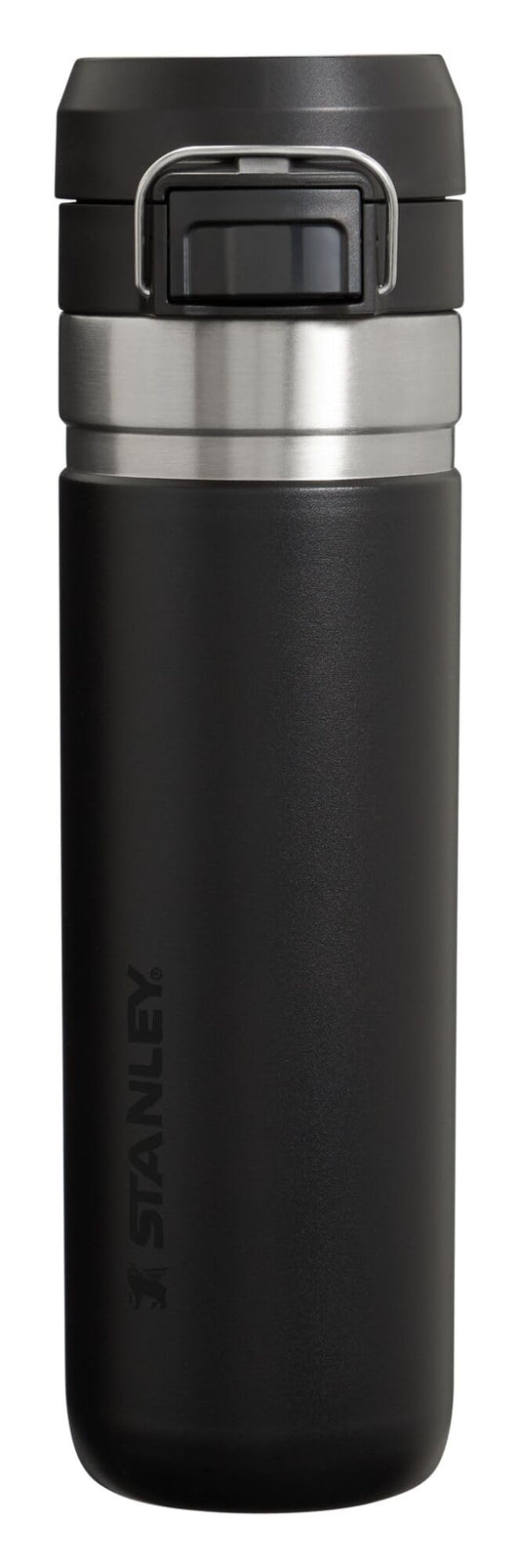 Stanley Quick Flip GO Water Bottle 24 oz | Push Button Lid | Leakproof and Packable for Travel and Sports | Insulated Stainless Steel | BPA-Free | Black 2.0 🍁 All In One Marketplace Canada Stanley