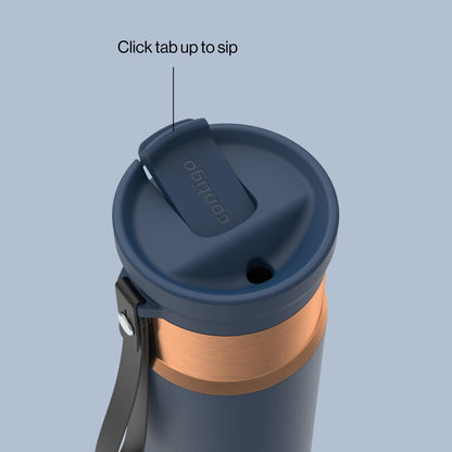 Contigo SnapSeal 16 oz Travel Mug w/Carry Strap | Vacuum-Insulated Stainless Steel for Hot Coffee & Tea or Cold Drinks | Spill-Proof Lid w/Straw Compatibility | BPA & Lead-Free | Dishwasher Safe 🍁 All In One Marketplace Canada