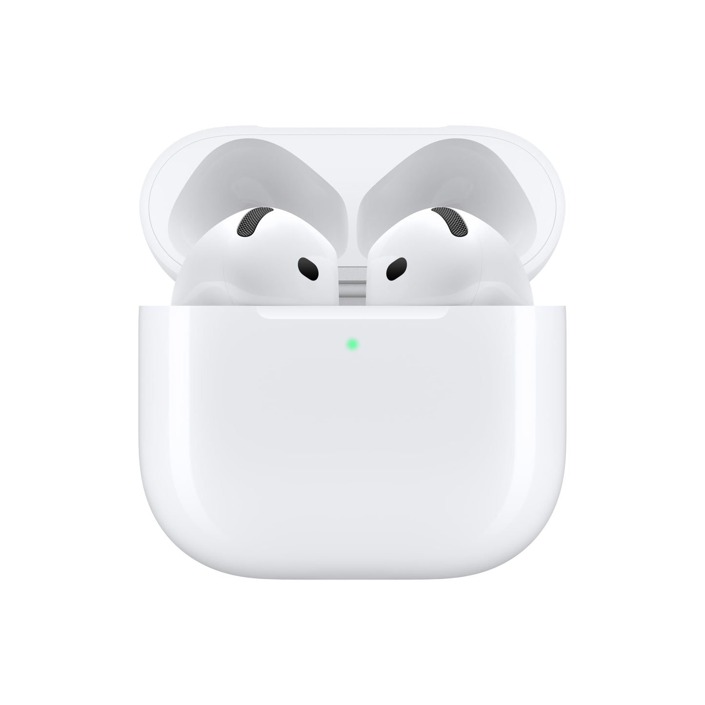 Écouteurs sans fil Apple AirPods 4, Casque Bluetooth, Audio spatial personnalisé, Résistants à la sueur et à l'eau, Boîtier de charge USB-C, Puce H2, Jusqu'à 30 heures d'autonomie