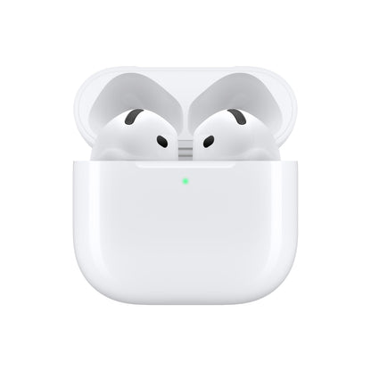 Écouteurs sans fil Apple AirPods 4, Casque Bluetooth, Audio spatial personnalisé, Résistants à la sueur et à l'eau, Boîtier de charge USB-C, Puce H2, Jusqu'à 30 heures d'autonomie