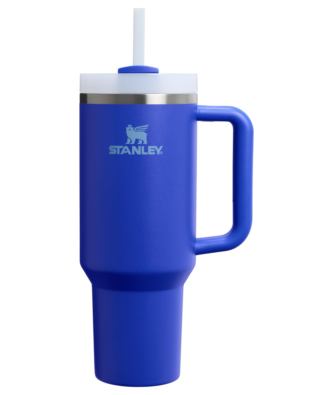 STANLEY Quencher H2.0 Gobelet avec anse et paille 1,2 L | Couvercle 3 positions Flowstate | Compatible porte-gobelet pour le voyage | Tasse isotherme en acier inoxydable | Sans BPA | Cobalt