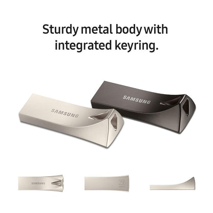 SAMSUNG BAR Plus 128GB - 400MB/s USB 3.1 Flash Drive Silver (MUF-128BE3/AM) [Canada Version] Samsung