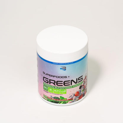 Believe Supplements Superfoods+Greens - Superfood Blend | Boost Energy, Immunity, and Digestion | Rich in Antioxidants & Essential Nutrients! (30 servings, Mixed Berry) Believe Supplements