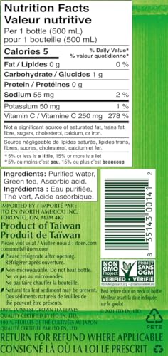Ito En Oi Ocha Green Tea Ready-to-Drink Beverage, 500 ml (Pack of 12)