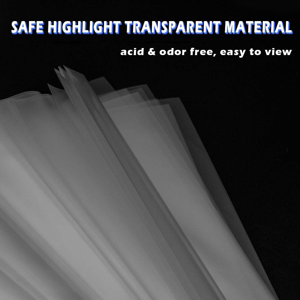 Sheet Protectors - 50 Sheets 4 mils[0.04mm] Strong Extra Heavyweight Clear Top Load 8.5 x 11 Inch Highlight Transparent Acid-Free for 3 Ring Binder OS0150