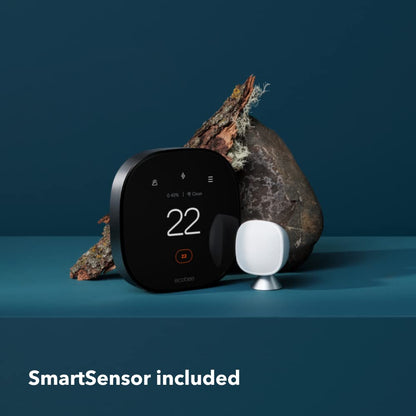 ecobee New Smart Thermostat Premium with Smart Sensor and Air Quality Monitor - Programmable Wifi Thermostat - Works with Siri, Alexa, Google Assistant