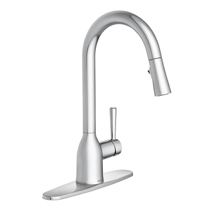 Moen 87233 Adler One-Handle High Arc Pulldown Kitchen Faucet with Power Clean, Chrome