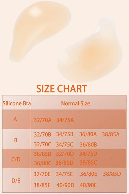 Deceny CB Sticky Bra Push Up Adhesive Bra Invisible Silicone Bra Backless Strapless Bras with Nipple Covers for Women(C/D,Beige) - Available at All In One Marketplace Canada