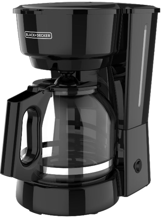 BLACK+DECKER 12-Cup Coffee Maker with Easy On/Off Switch, Easy Pour, Non-Drip Carafe with Removable Filter Basket, Black - Available at All In One Marketplace Canada